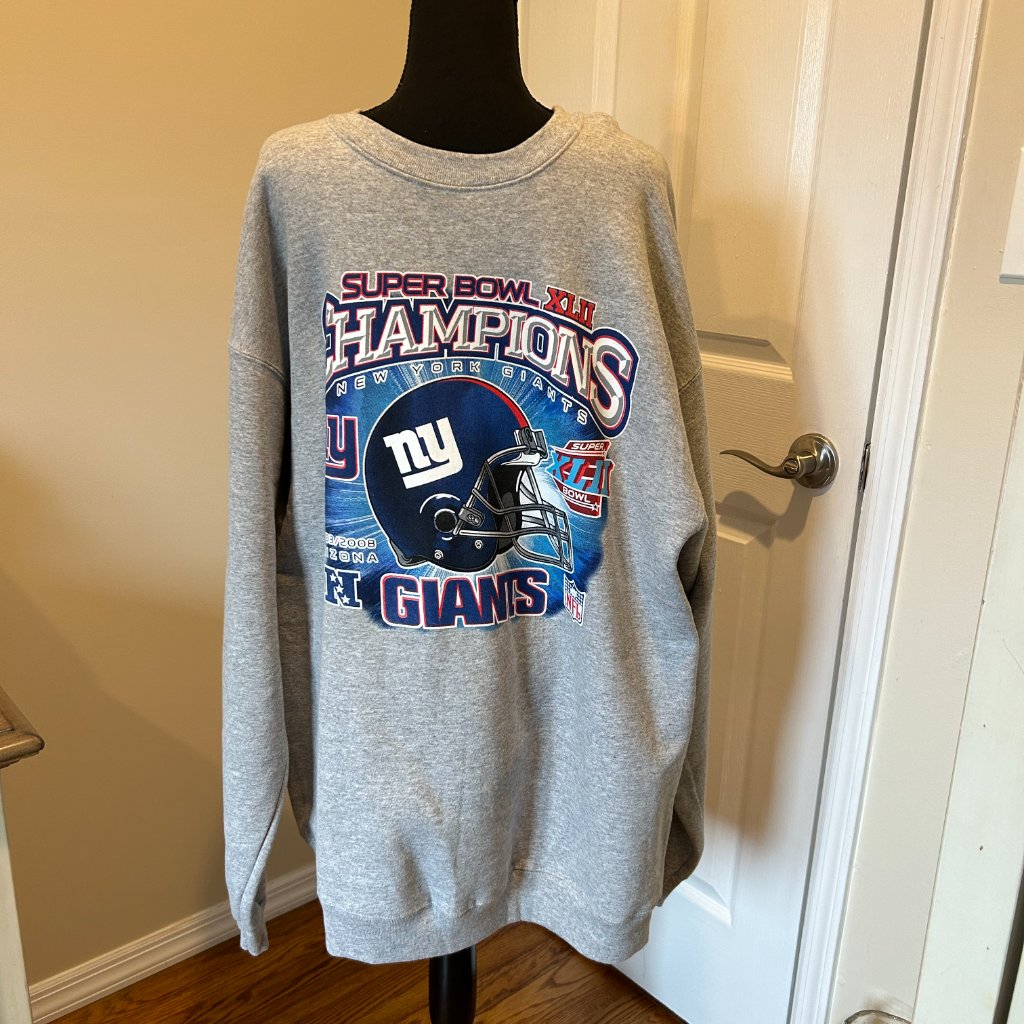 Ny Giants Super Bowl Xxii  2008 Champion Sweatshirt  Nfl